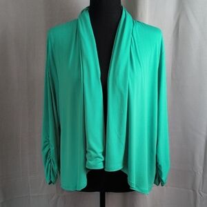 George‎ Green Cardigan Sweater Open Front